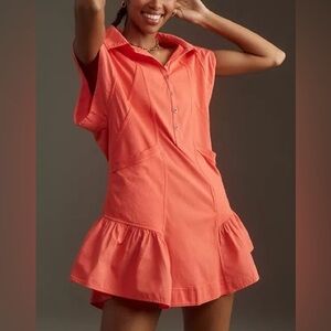 Anthropologie Daily Practice Short Sleeve Tango Dress Mini Pockets Size Large